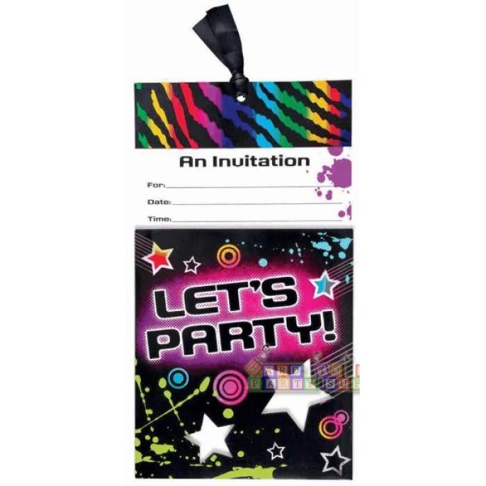 Invitation-Lets Party/Totally Awesome