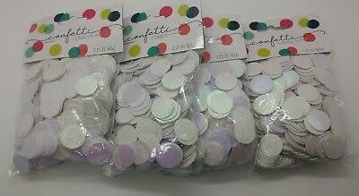 Iridescent Foil/ Glitter Circle Confetti Popper Streamer