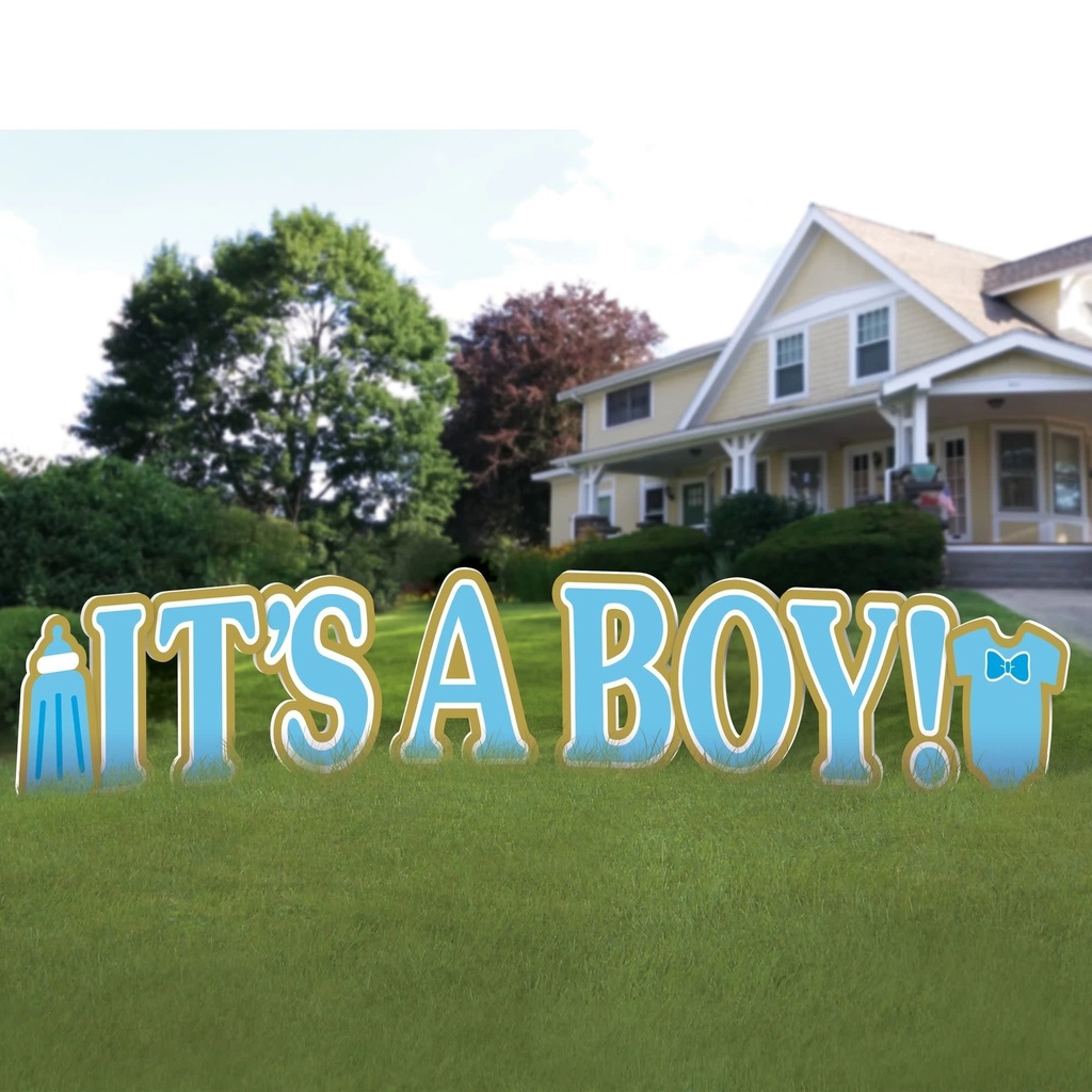 It's A Boy Giant Yard Sign Baby Boy