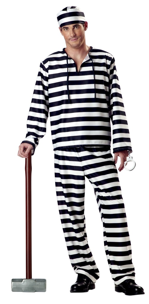 Jailbird Men's Costume