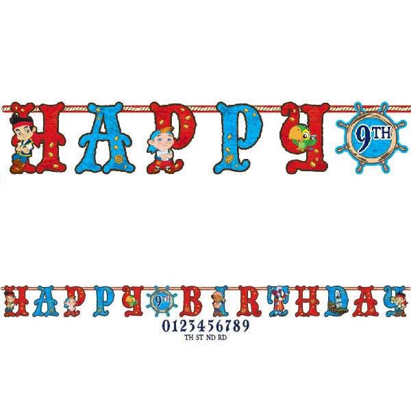 Jake & The Never Land Pirates - Bday Banner