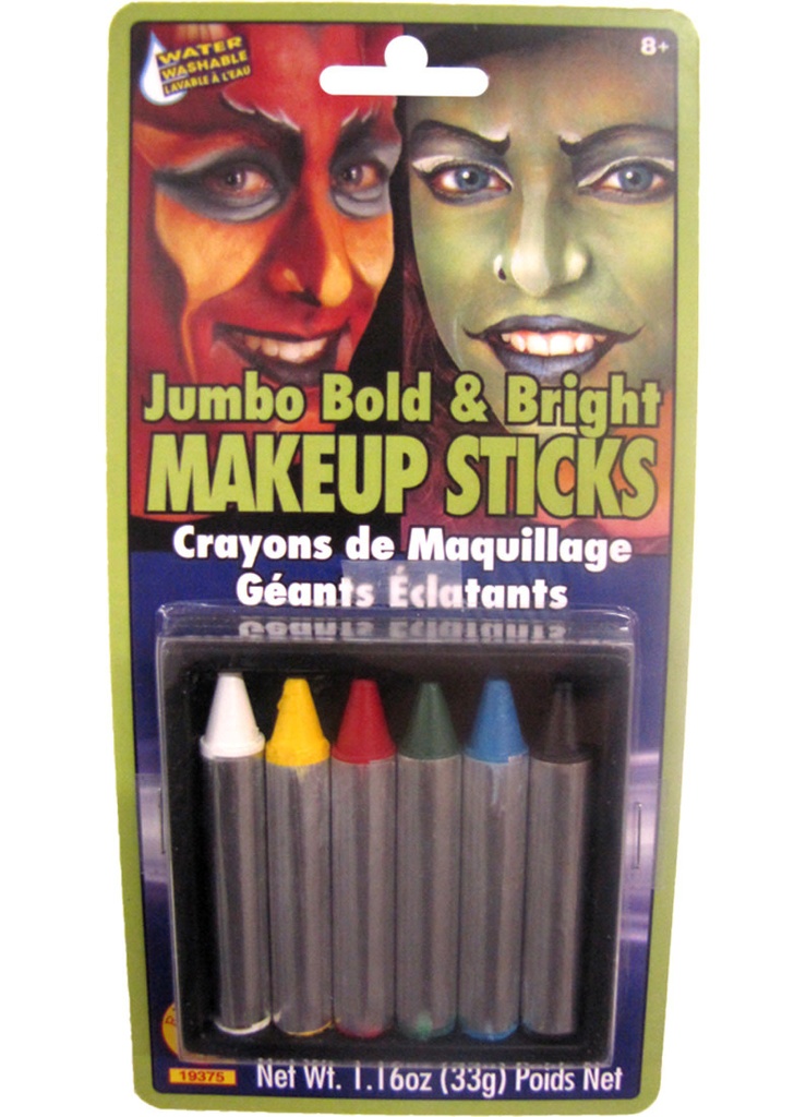 Jumbo Make Up Sticks-Bold/Bright