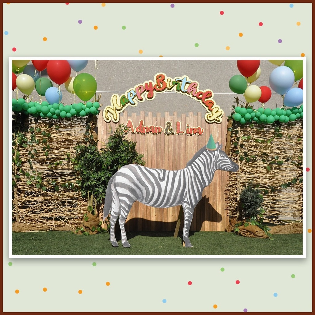 Jungle Animal Standee-Zebra Jungle Animals