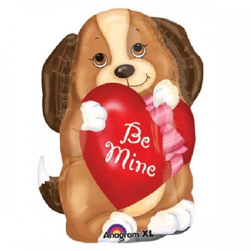 Junior Shape Foil Balloon 18In + Adorable Puppy Love