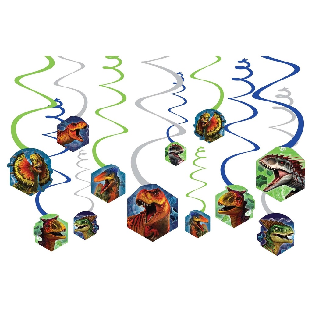 Jurassic World™ Value Pack Foil Swirl Decorations