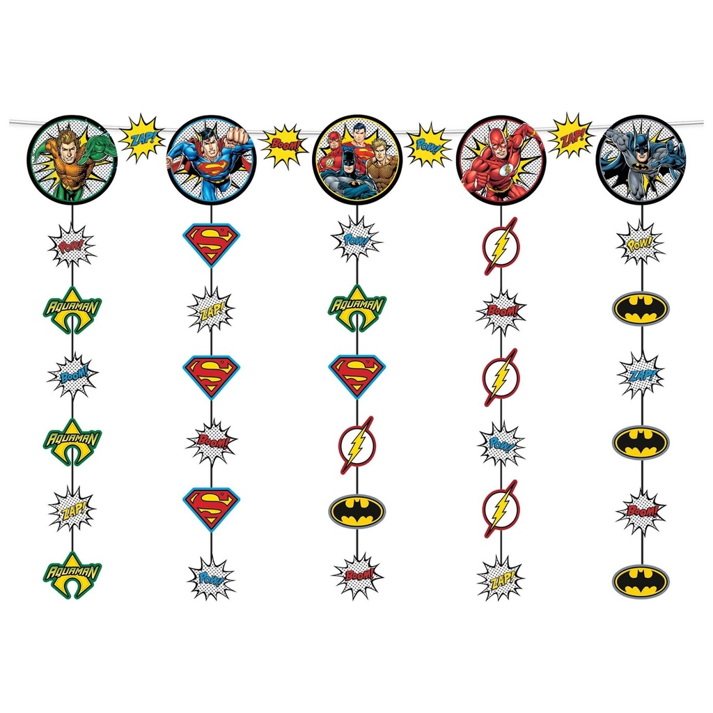 Justice League Heroes Unite  Hanging String Decoration