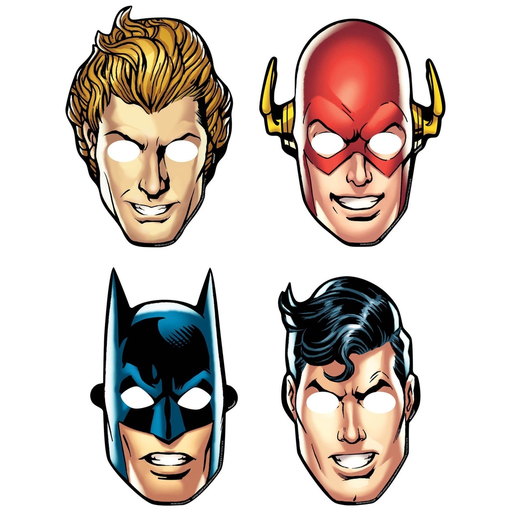 Justice League Heroes Unite  Paper  Masks