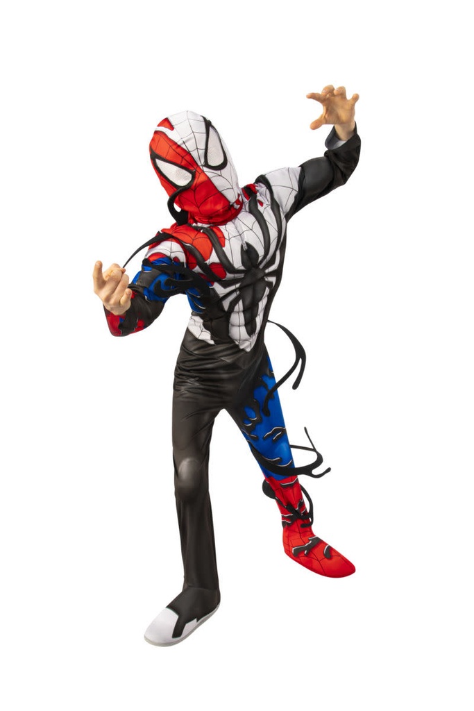 Kids Deluxe Venomized Spider Man Costume – Marvel Classic Boys Child
