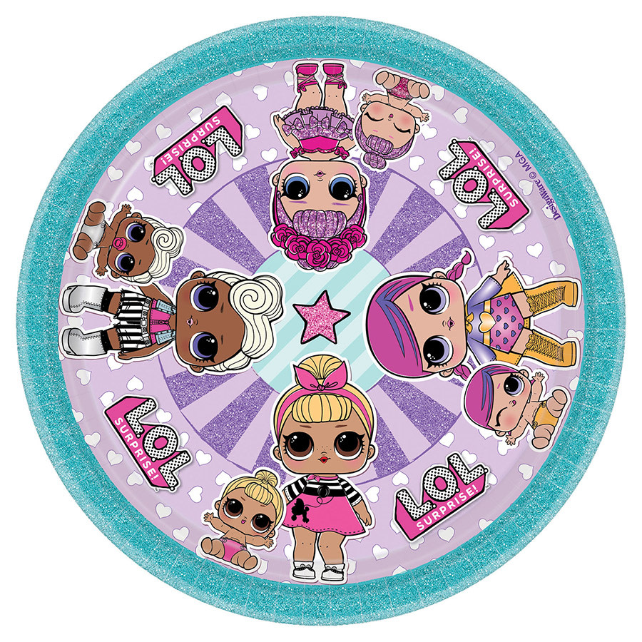 LOL Surprise-7-Inch Plates 8/pk
