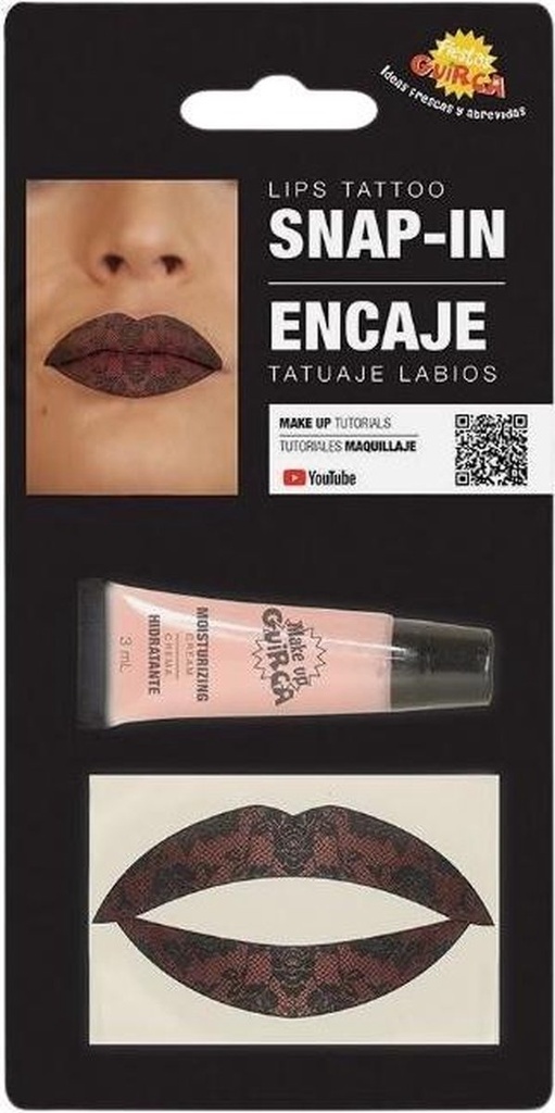 Lace Lip Tattoo With Moisturizing And Re