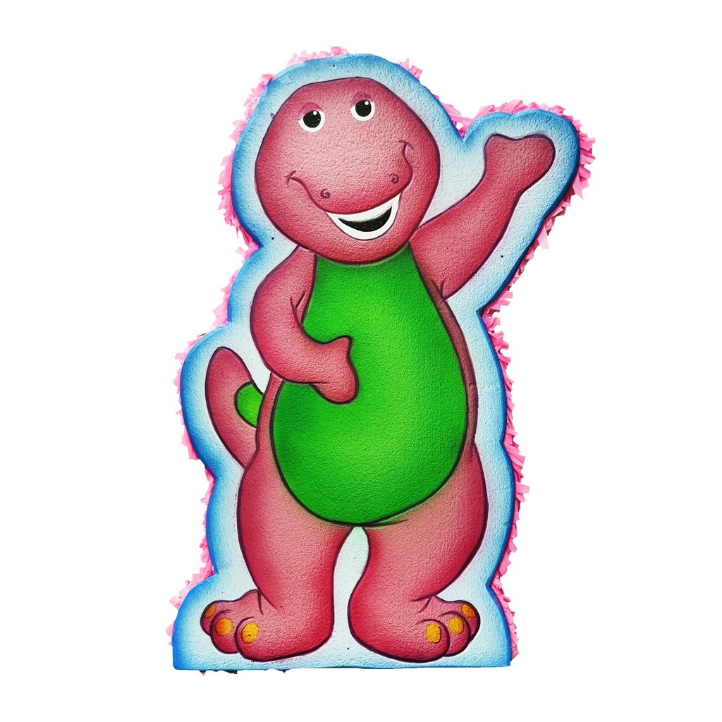 Large Die Cut -Barney Pinatas
