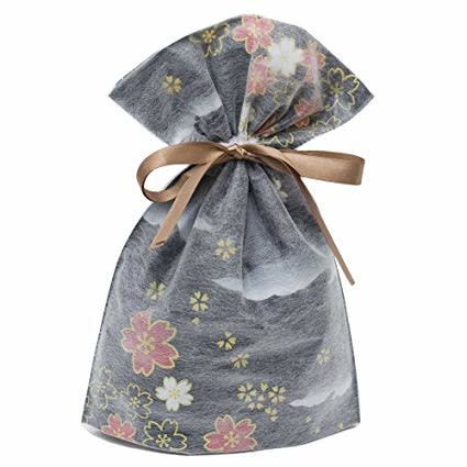 Large Gift Bag - Non Woven Asian Black (29X43X10) cm