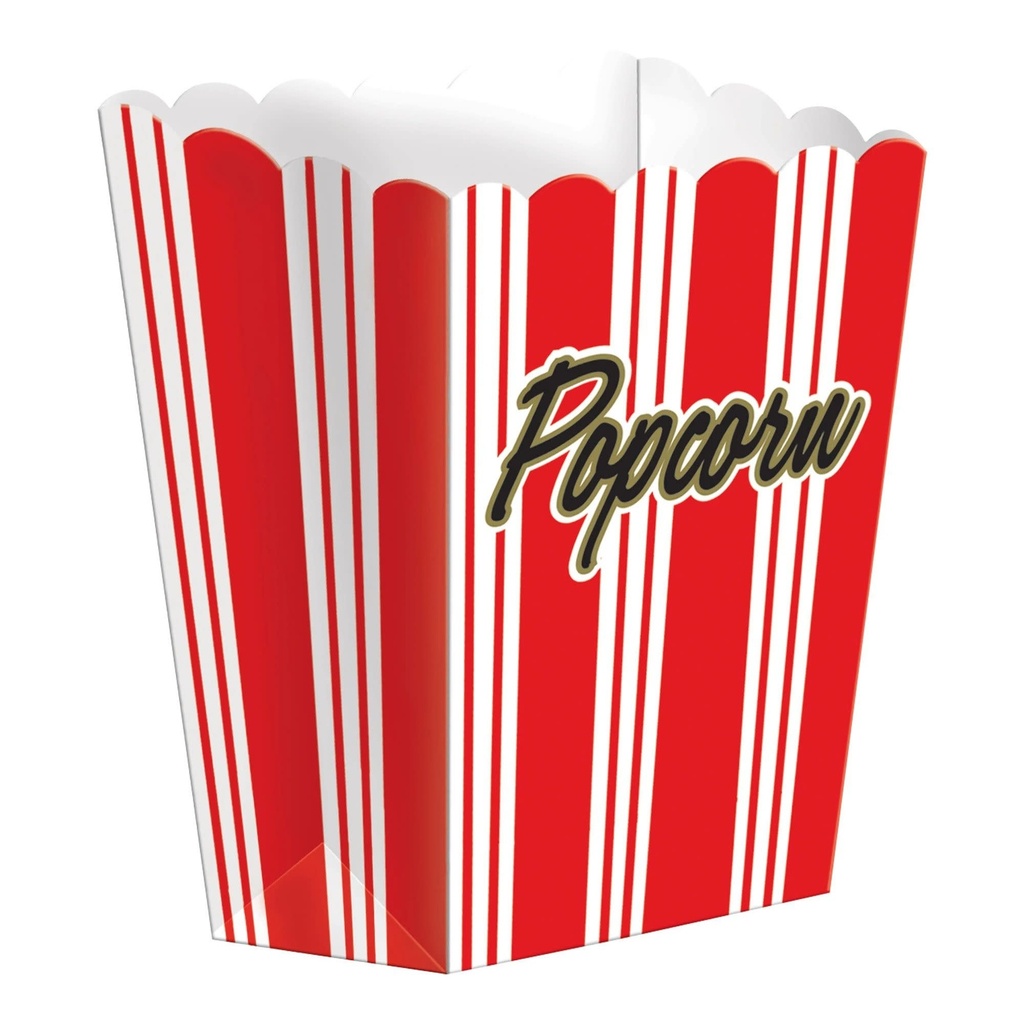 Large Popcorn Boxes Hollywood Movie Night