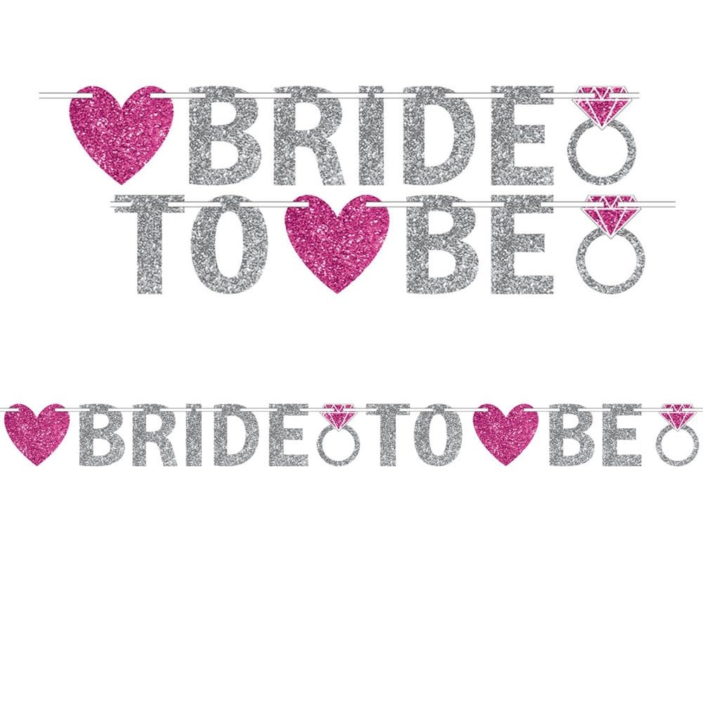 Letter Banner - Bride To Be Glitter