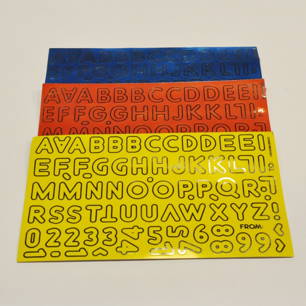 Letter Sheet Stickers