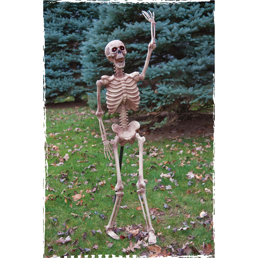 Light Up Lawn Stake Skeleton Halloween