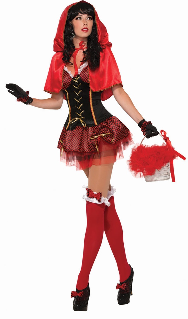 Little Red Hooded Cape-Std