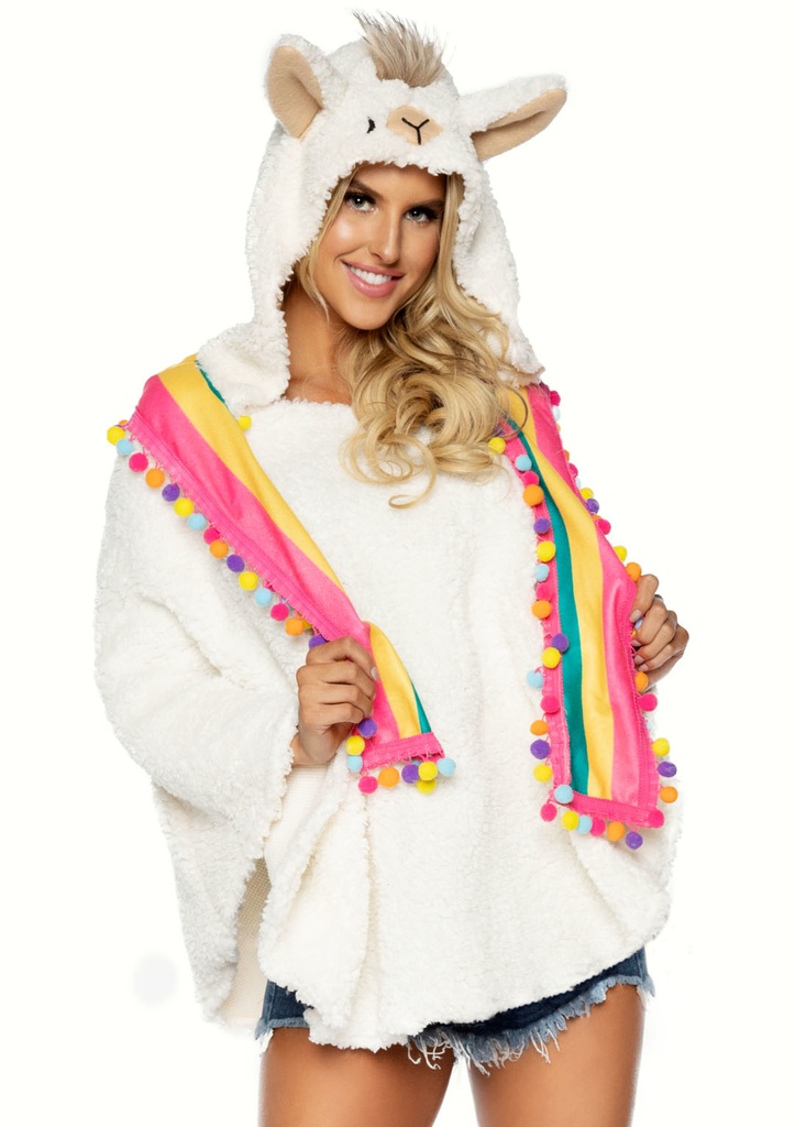 Llama Poncho Women's Costume OS/Adult