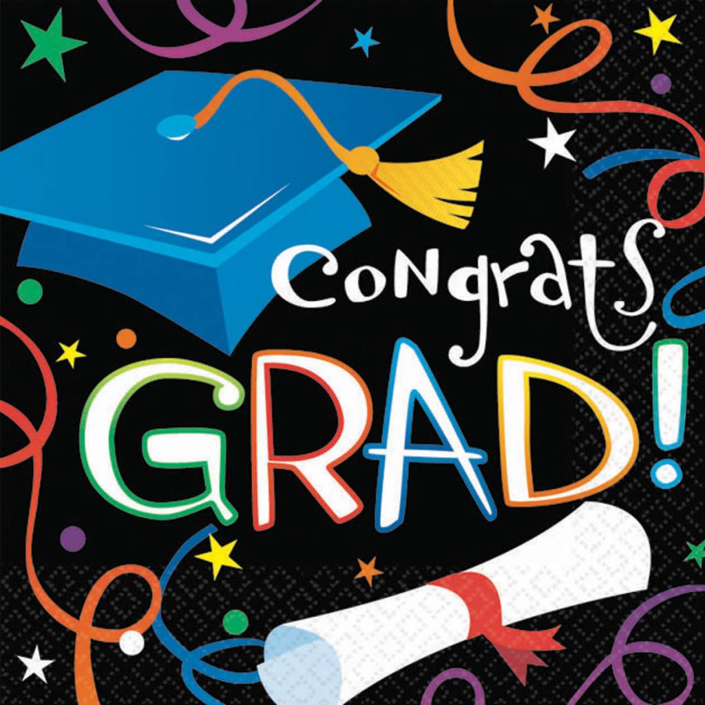 Lunch Napkins-Congrats Grad 100 Count