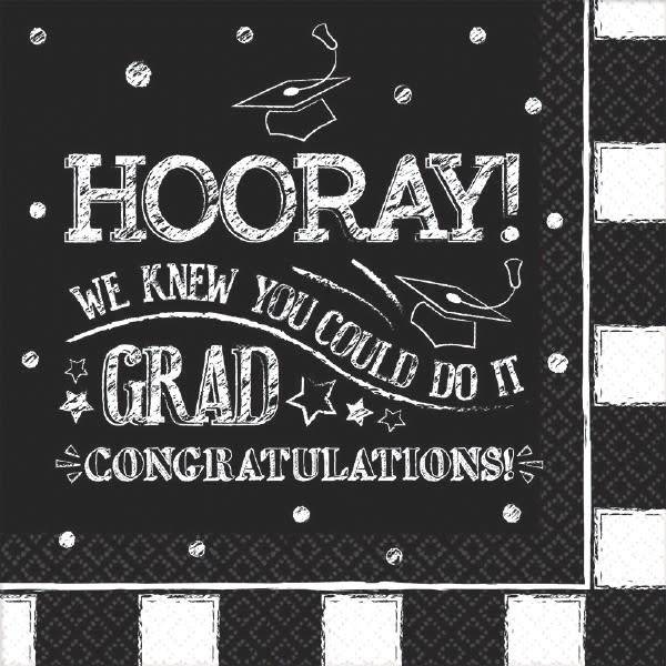 Lunch Napkins-Hooray Grad