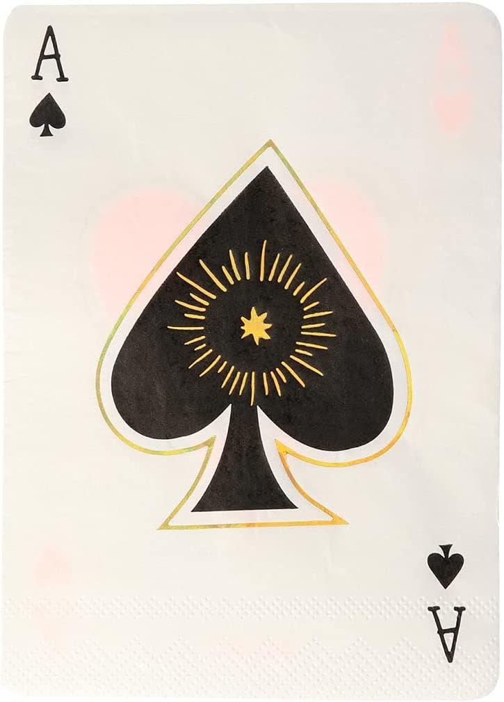 مناديل بنمط أوراق اللعب السحرية