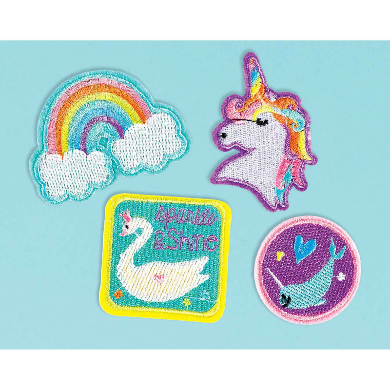 Magical Rainbow Birthday Embroidered Patches