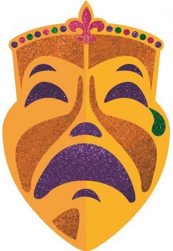 Mardi Grass Mask-Tragedy