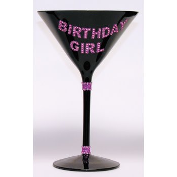 Martini Glass - Birthday Girl 7.5 Inch