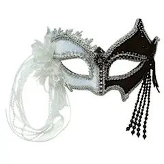 Mask Black/White & Tassels
