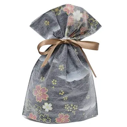 Medium Gift Bag - Non Woven Black Asian (23x32x8) CM