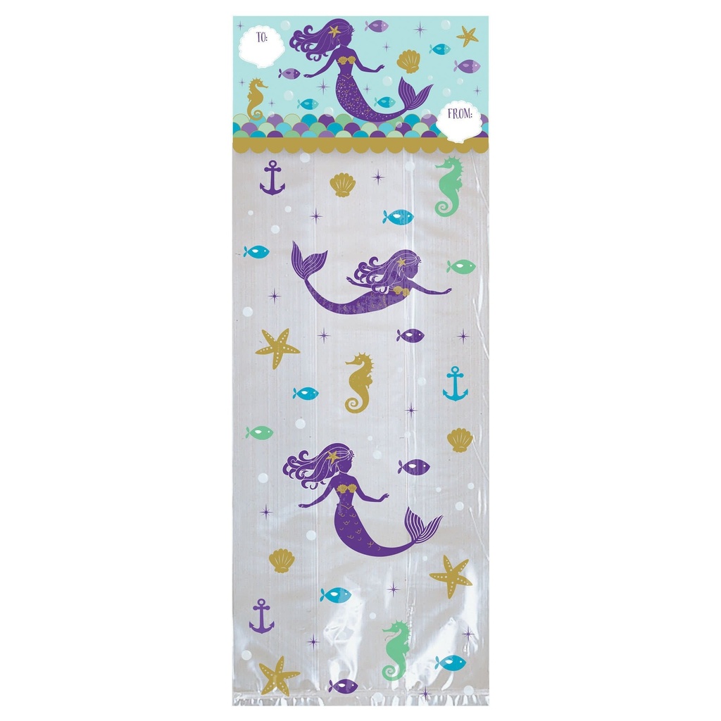Mermaid Wishes Treat Bags Kit Containers