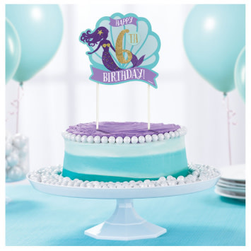 Mermaid Wishes-Customizable Cake Decorations