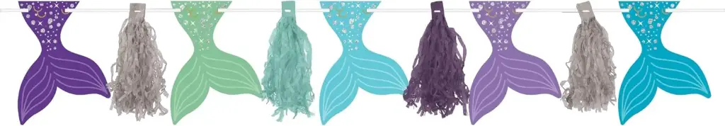 Mermaid Wishes-Sparkle Party Banner