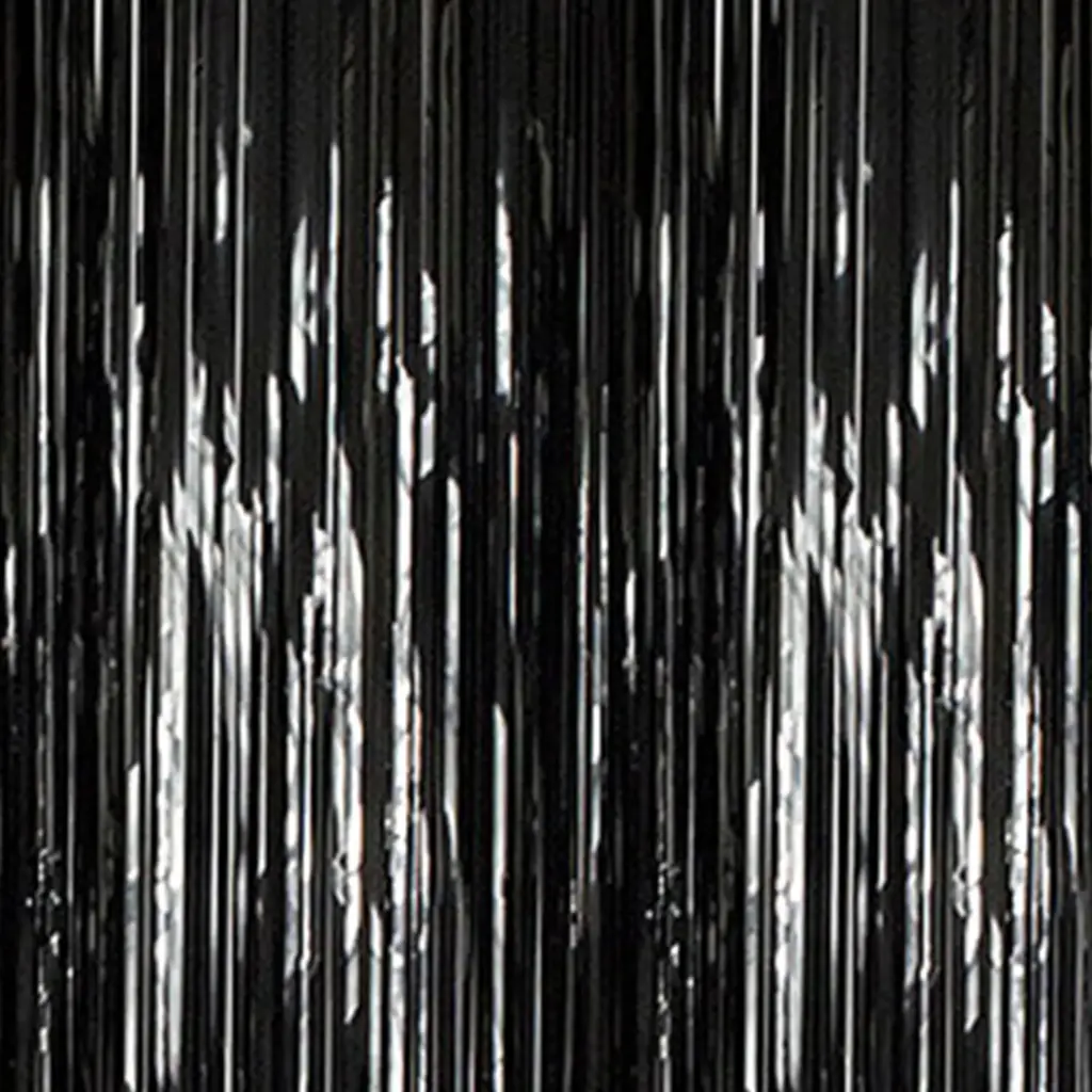Metallic Curtain - Black