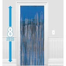Metallic Curtain 2.43 M X 91 Cm blue