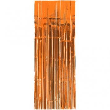Metallic Curtain 2.43 M X 91 Cm orange