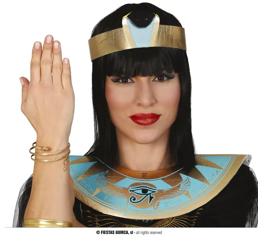 Metallic Egyptian Snake Bracelet-Gold