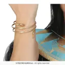 Metallic Egyptian Snake Bracelet-Gold