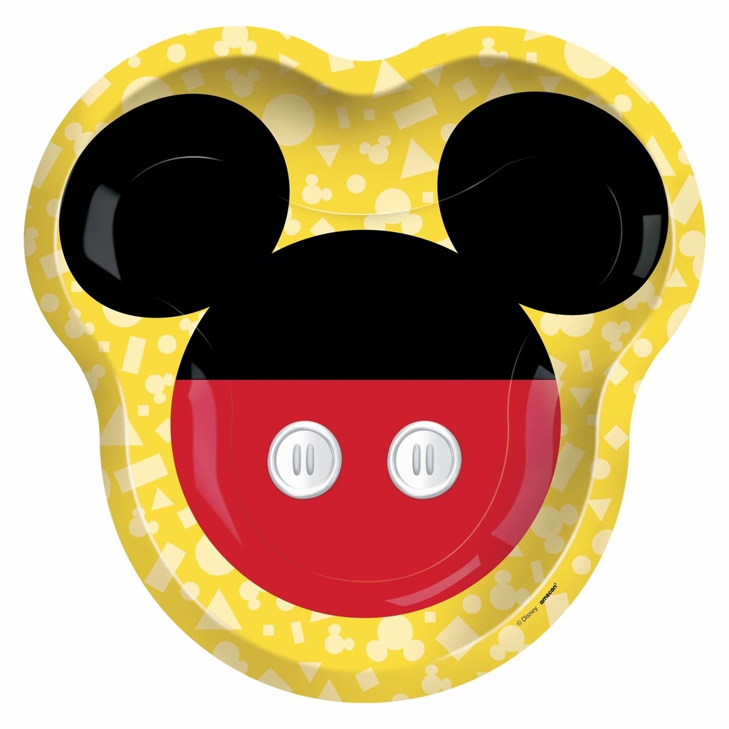 Mickey-10 1/2 Inch Shaped Plates