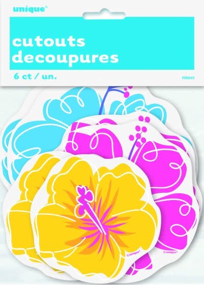 Mini Cutouts - Luau Hawaiian/Tropical
