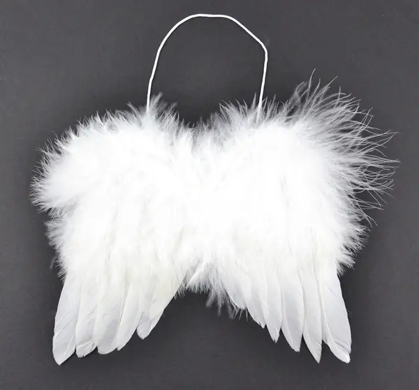 Mini Feather Wings 7x6 Inches-White