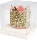 Mini Glittered Crown Hair Slide Crowns