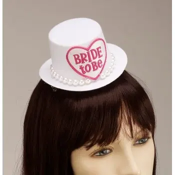 Mini Hat Hair Clip - Bride To Be Heart Bridal & Wedding