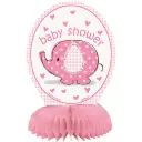 Mini Honeycomb 6 Inch Decorations-Umbrellaphants Pink 4/pk