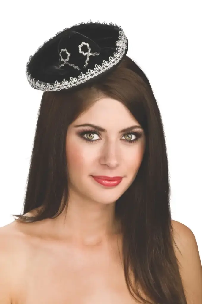Mini Sombrero Black-Silver