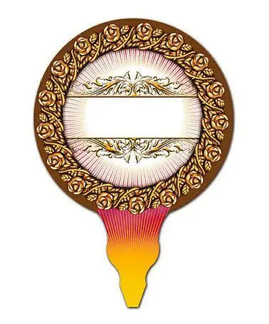 Mini Topper - Gold Filigree