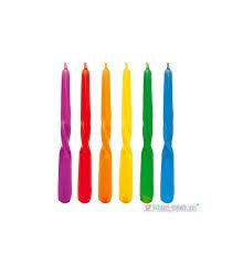 Mini Twisted Candles 9cm 6/pk