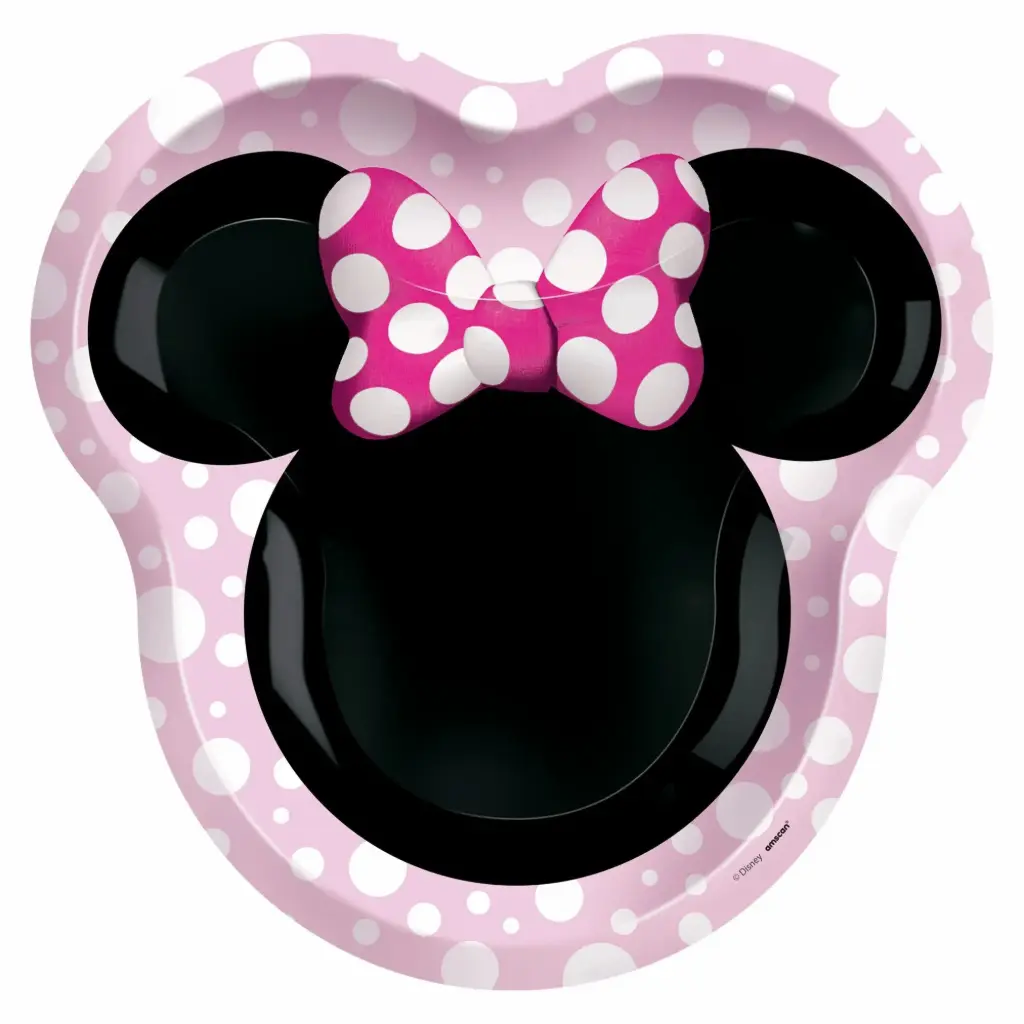 Minnie Mouse Forever 9 Inch Shaped Plates