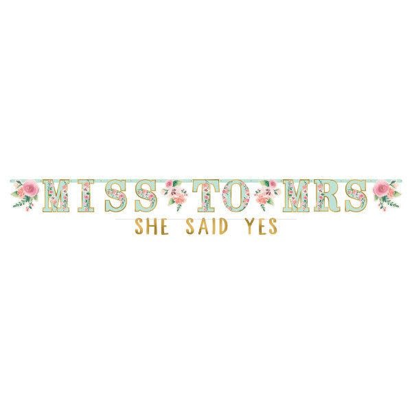 Mint To Be - Jumbo Letter Banner Kit (11.5ft x 10in, 6ft x 4in)
