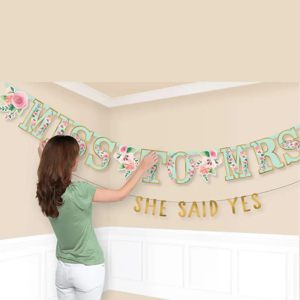 Mint To Be-Jumbo Letter Banner Kit (11.5ftx10in, 6ftx4in)